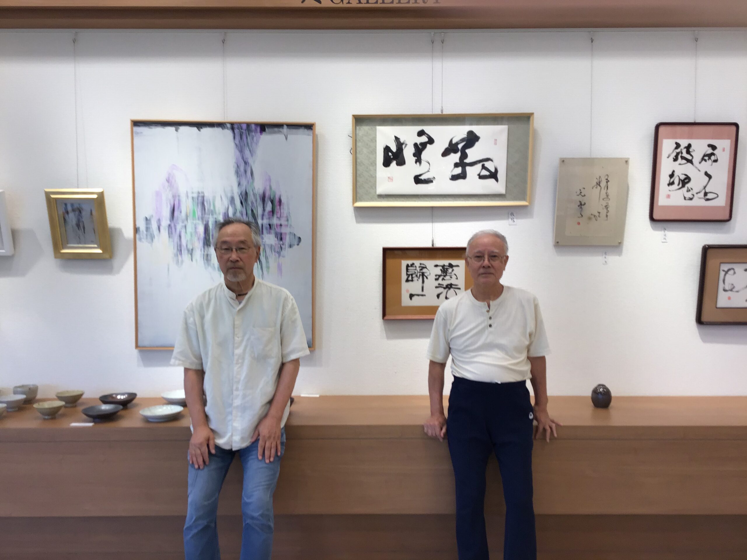 【書画二人展　西城博　渡辺靖隆】開催中